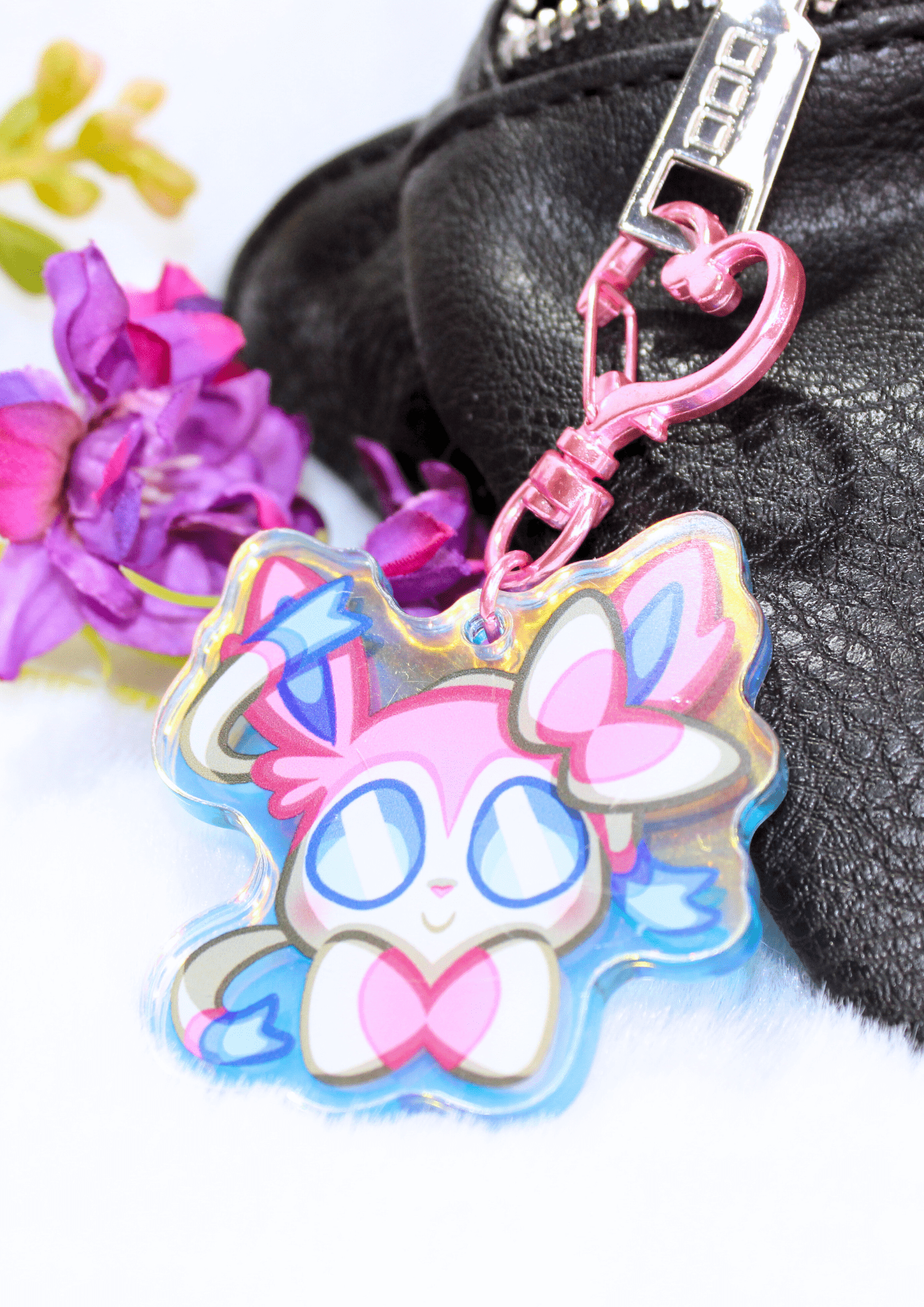 Llavero inspirado en Sylveon (Pokémon) - Imagen 2