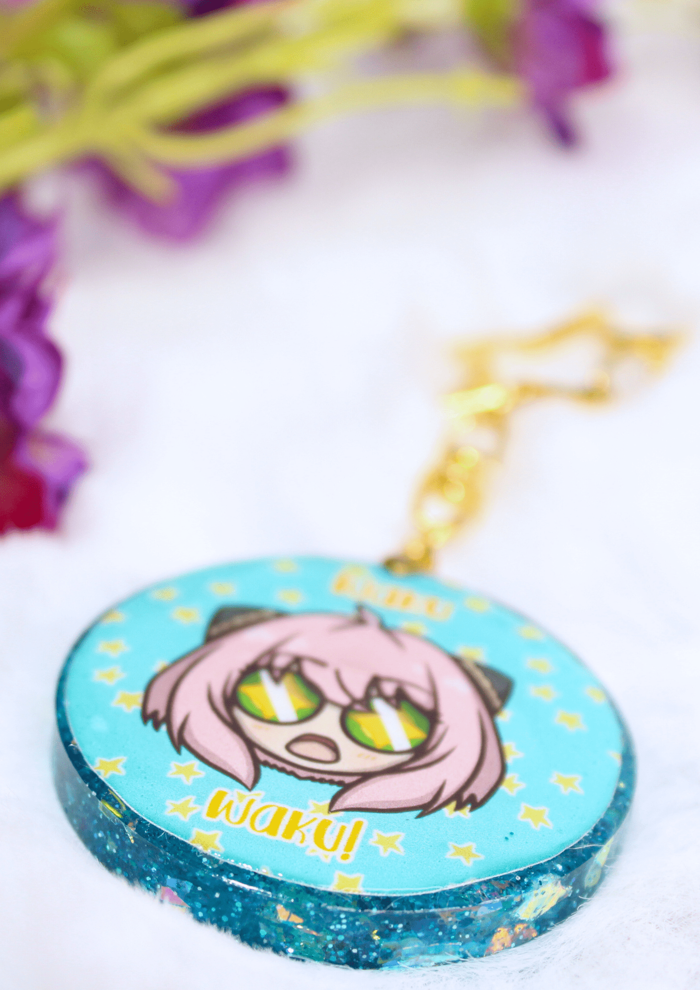 Llavero de resina inspirado en Anya (Spy x Family) - Imagen 3