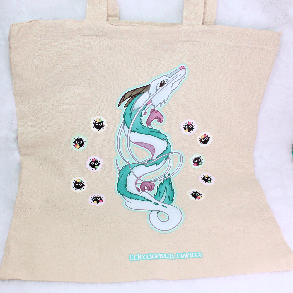 Totebag inspirado en El Viaje de Chihiro: ¡el dragón Haku! - Imagen 11
