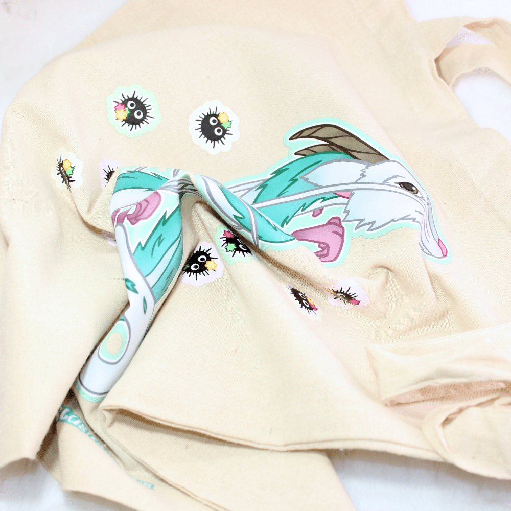 Totebag inspirado en El Viaje de Chihiro: ¡el dragón Haku! - Imagen 8