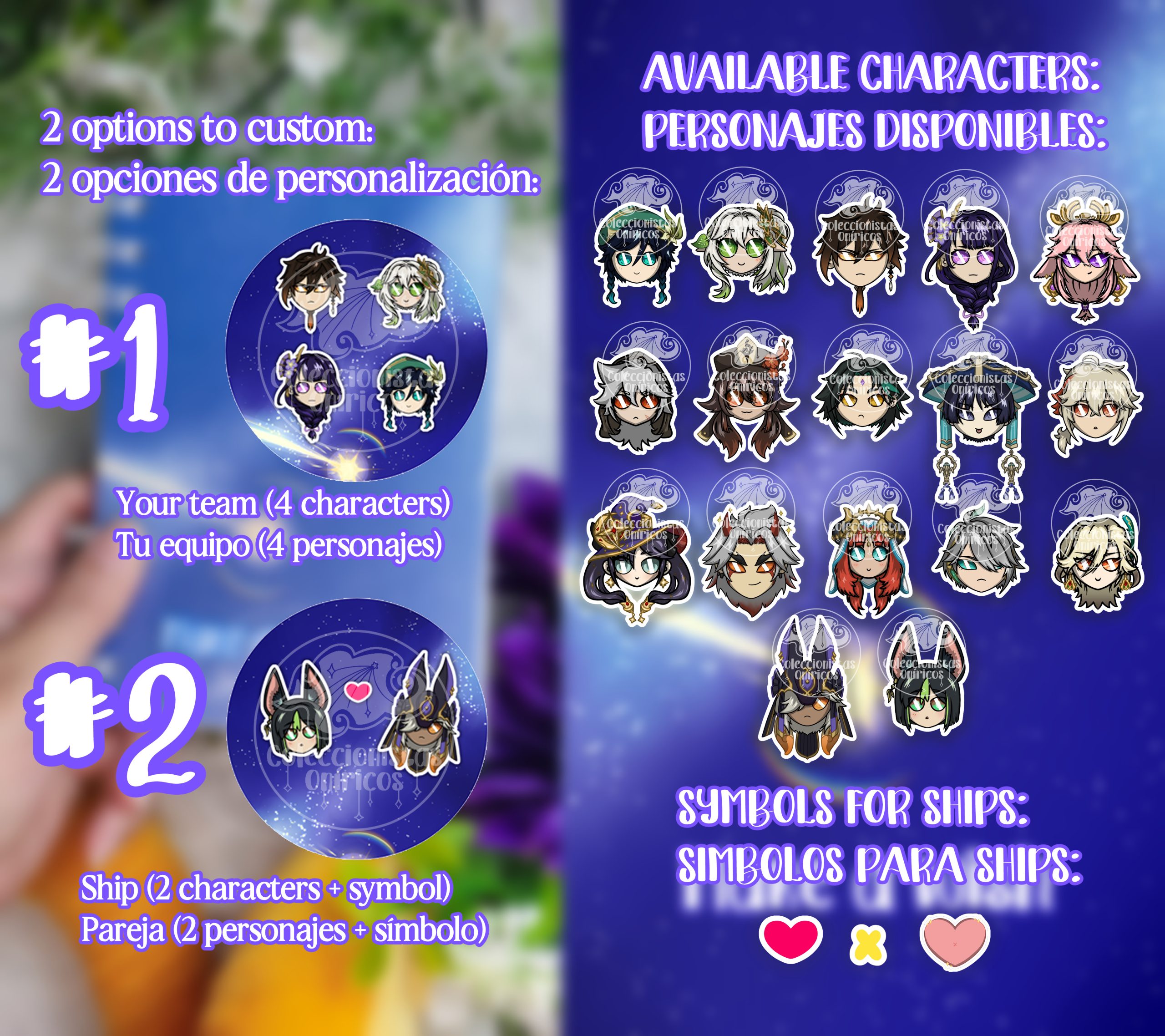 Cuaderno A6 inspirado en Genshin Impact (personalizable) - Imagen 6
