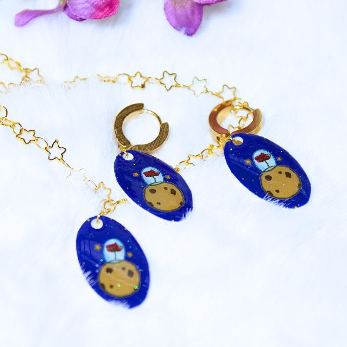 Conjunto de pendientes y pulsera inspirados en El Principito - Imagen 2