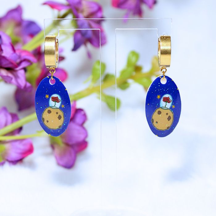 Conjunto de pendientes y pulsera inspirados en El Principito - Imagen 3