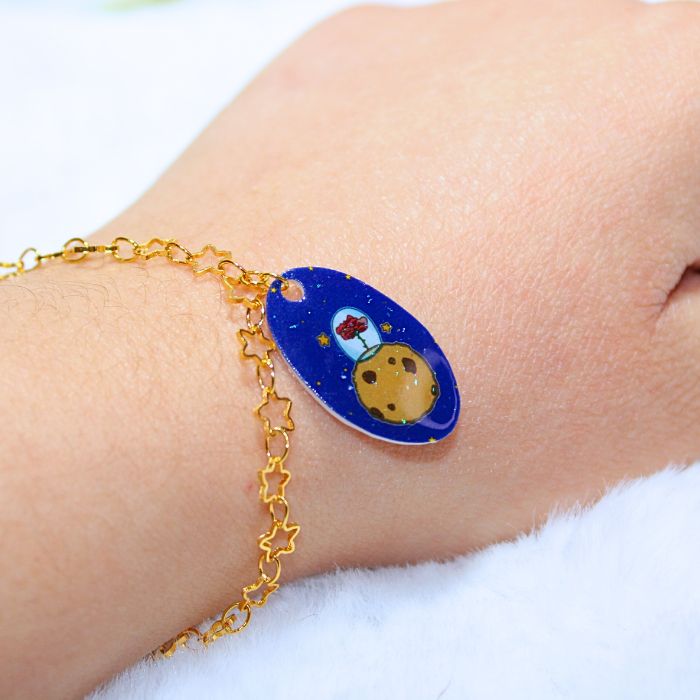 Conjunto de pendientes y pulsera inspirados en El Principito - Imagen 5