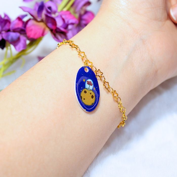 Conjunto de pendientes y pulsera inspirados en El Principito - Imagen 6