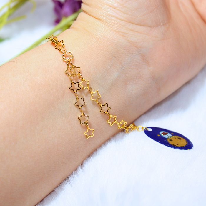 Conjunto de pendientes y pulsera inspirados en El Principito - Imagen 7