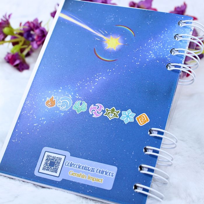 Cuaderno A6 inspirado en Genshin Impact (personalizable) - Imagen 5