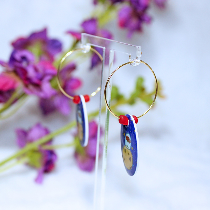 Pendientes de aro inspirados en El Principito - Imagen 2