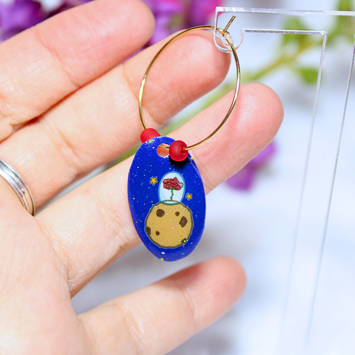 Pendientes de aro inspirados en El Principito - Imagen 3