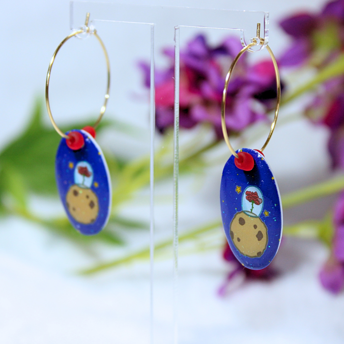 Pendientes de aro inspirados en El Principito - Imagen 5
