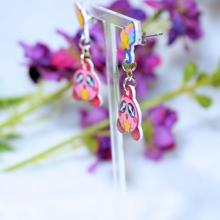 Pendientes de botón inspirados en Kirby - Imagen 2