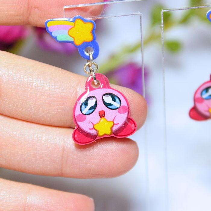 Pendientes de botón inspirados en Kirby - Imagen 4