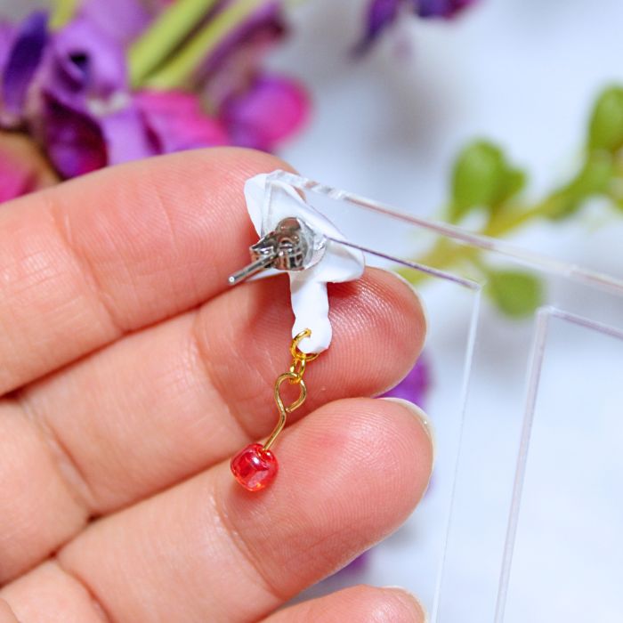 Pendientes de botón inspirados en Sakura Cazadora de Cartas - Imagen 4