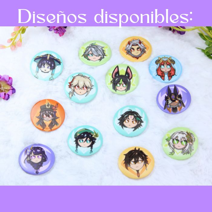 Chapas inspiradas en Genshin Impact - Imagen 2