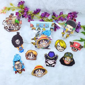 Pack de pegatinas de vinilo inspiradas en el pre-time skip del anime One Piece.