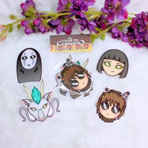 Pack de pegatinas de vinilo inspiradas en El Viaje de Chihiro, película de Studio Ghibli.