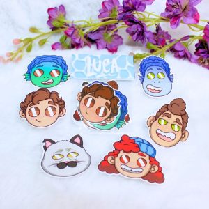 pack de pegatinas de vinilo inspirados en la película de luca