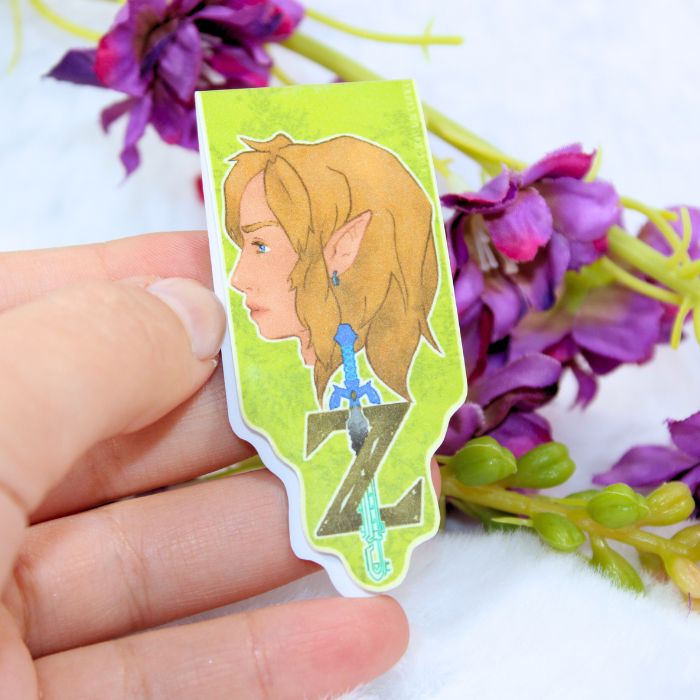 Marcapáginas magnético inspirado en Link y Zelda (The Legend of Zelda) - Imagen 5