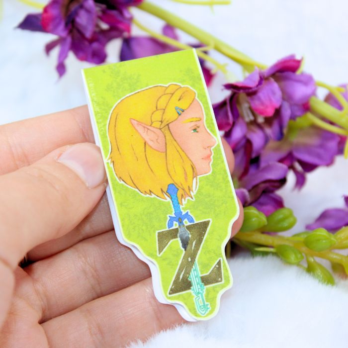 Marcapáginas magnético inspirado en Link y Zelda (The Legend of Zelda) - Imagen 6