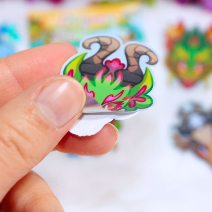 Pack de pegatinas holográficas Dragones Estacionales - Imagen 2