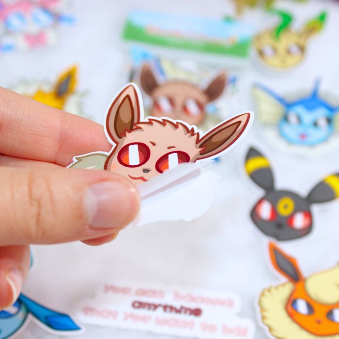 Pack de pegatinas inspiradas en las Eeveeluciones (Pokémon) - Imagen 2