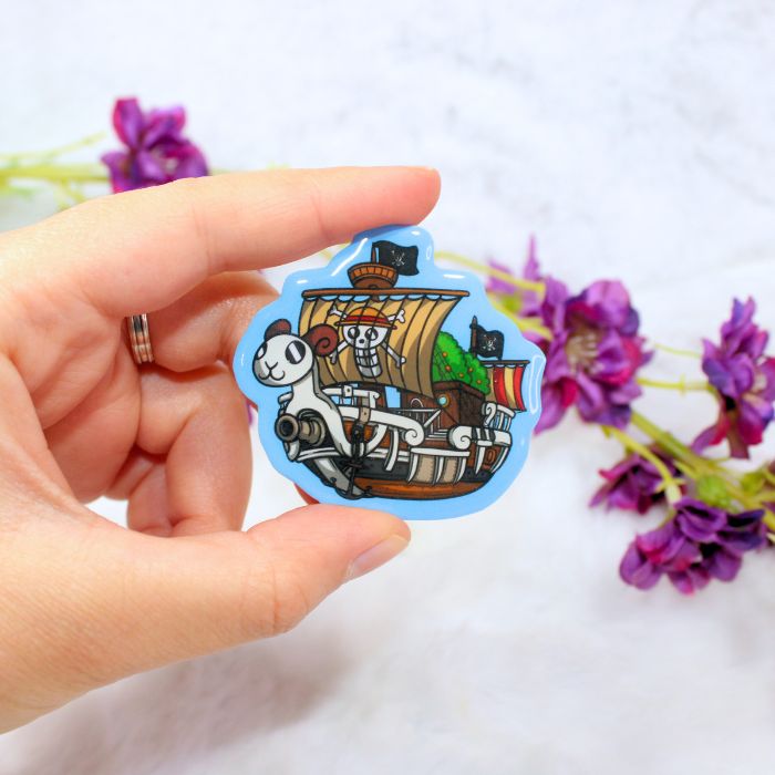 Pin hecho a mano inspirado en el Going Merry (One Piece) - Imagen 3
