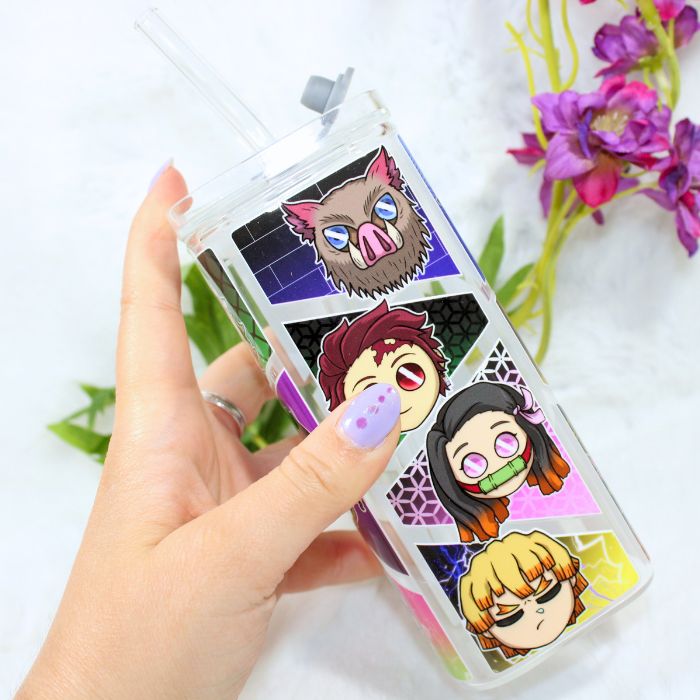 Vaso de cristal Kimetsu no Yaiba