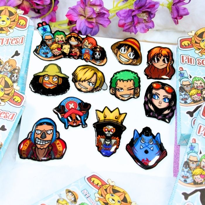 Bolsita de pines sorpresa inspirados en One Piece - Imagen 4