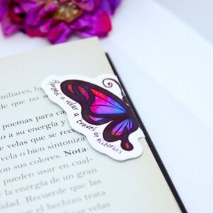 Marcapáginas magnético de Mariposa