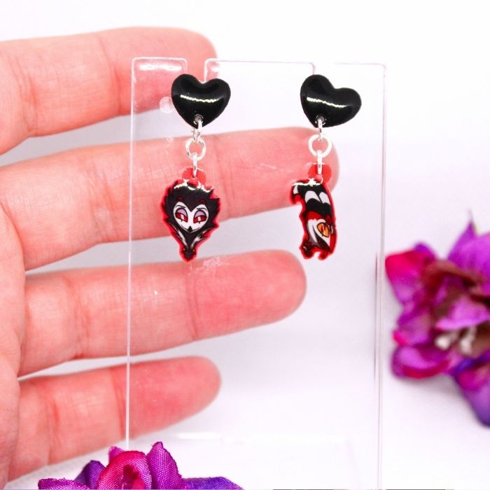 Pendientes de botón inspirados en Helluva Boss (EDICIÓN LIMITADA) - Imagen 2