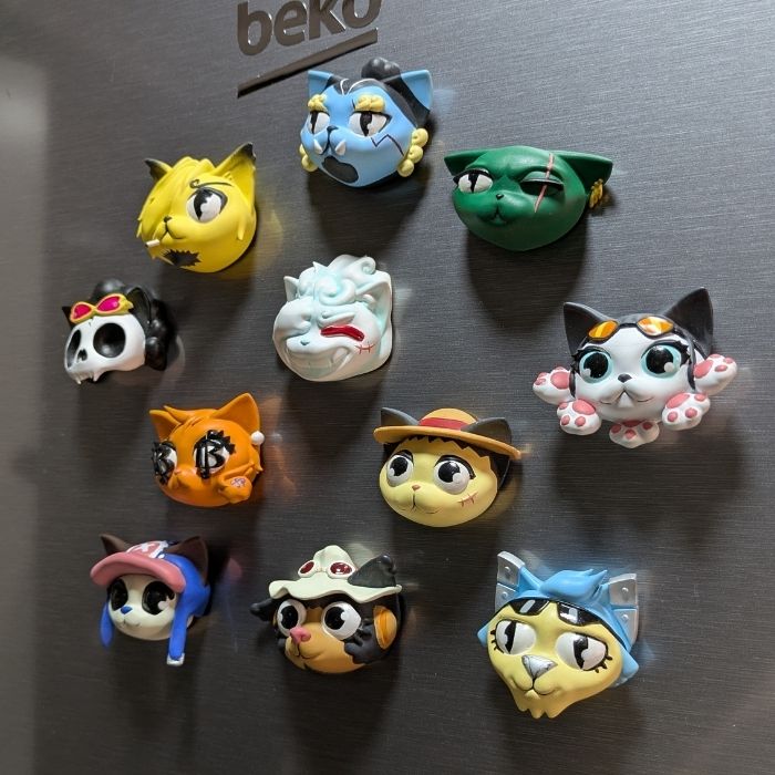 Imanes Neko no Nakama (inspirados en One Piece x Cats)